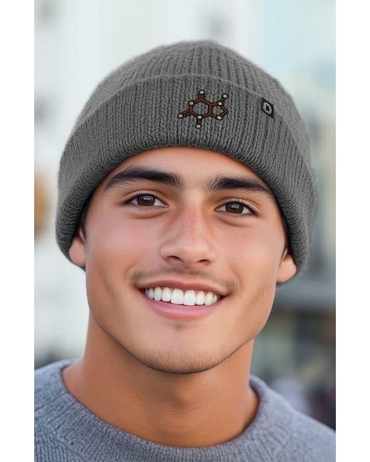 Alix Gray Molecule Beanie for men