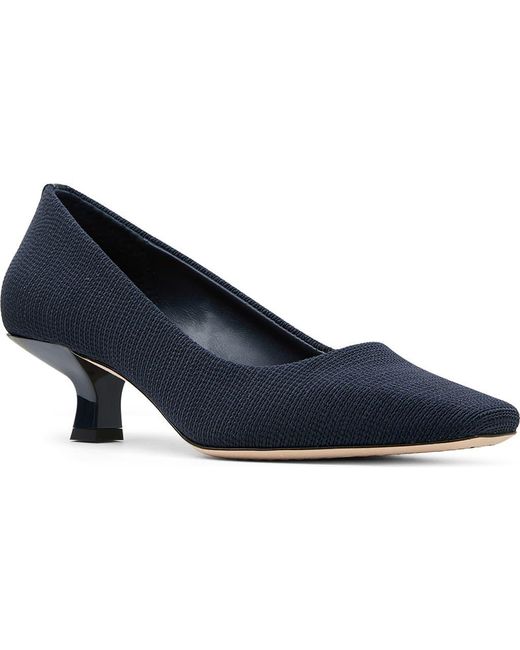 Donald J Pliner Blue Cristin Kitten Heel Pump
