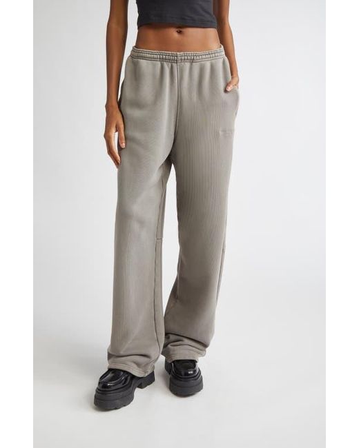 Alexander Wang Gray Articulated Leg Loose Fit Sweatpants