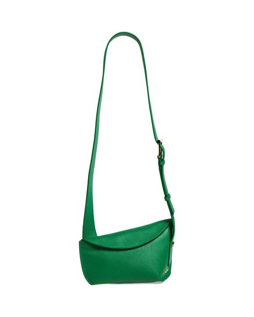 Alexander McQueen Green T-Bar Leather Sling Bag