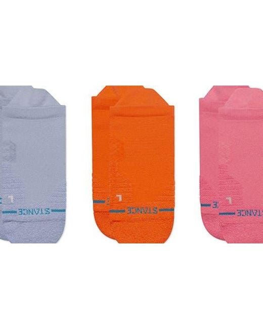 Stance Red Assorted 3-Pack Ankle Socks