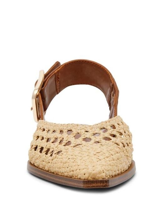 Steve Madden Brown Shay Pointed Toe Slingback Flat
