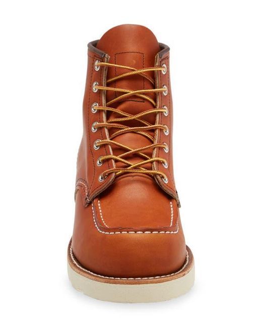 Red Wing Brown 6 Inch Moc Toe Boot for men