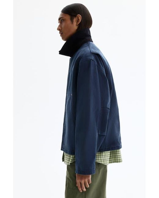 H&M Blue Short Workwear Jacket for men