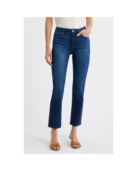 PAIGE Blue Cindy Straight Leg Jeans