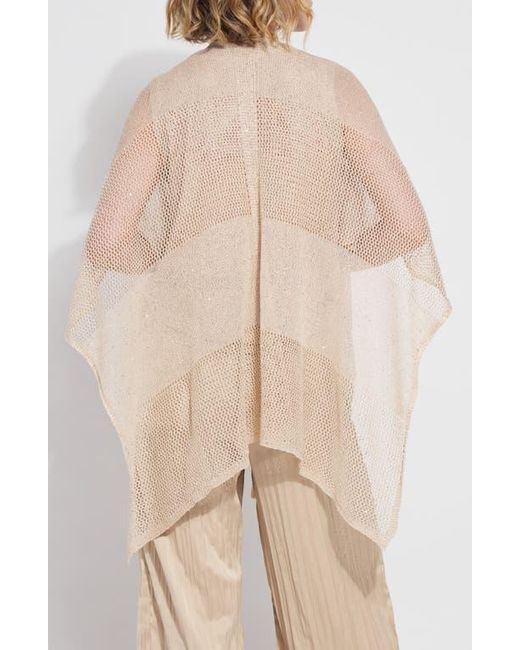 Lyssé Natural Riva Mesh Sequin Shrug