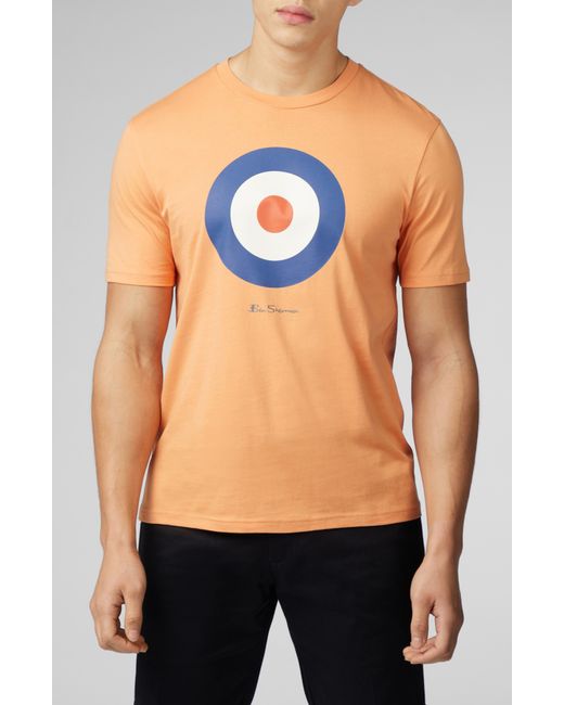 Ben Sherman Black Signature Target Graphic T-shirt for men