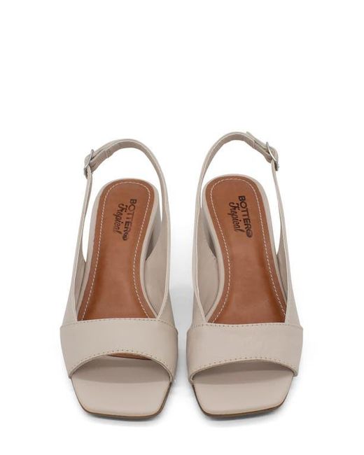 BOTTER White Square Toe Slingback Sandal