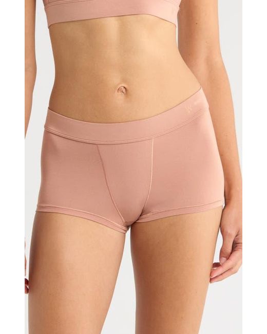 OXER Brown Luxe Bold Stretch Modal Boyshorts
