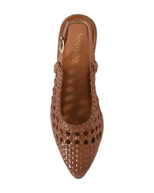 Seychelles Brown Roxanne Slingback Flat