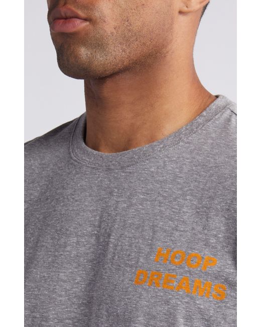 Threads For Thought Gray Hoop Dreams Graphic T-shirt for men