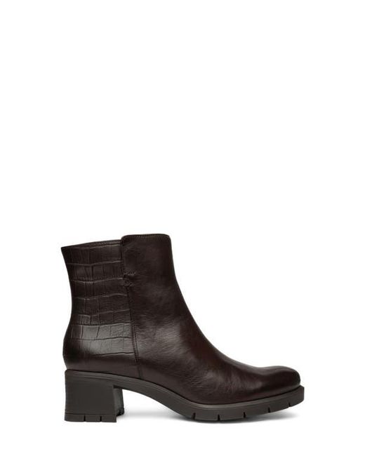 Ara Brown Plum Side Zip Bootie