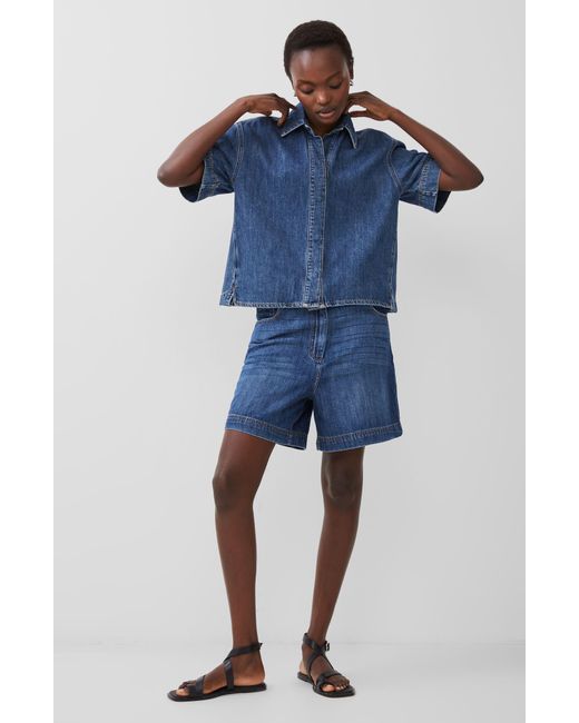 French Connection Blue Finley Denim Shirt