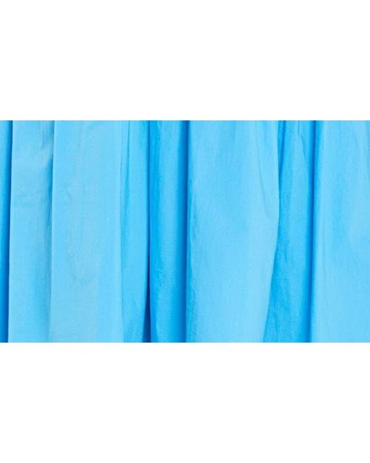 English Factory Blue Balloon Sleeve Minidress