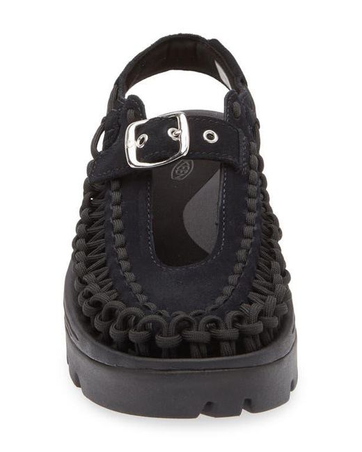 Keen Black Uneek Platform Mary Jane Sandal