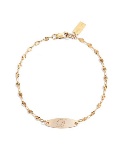 SET & STONES Metallic Bank Initial Bracelet