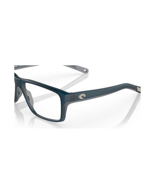 Costa Blue 59Mm Rectangle Optical Glasses for men