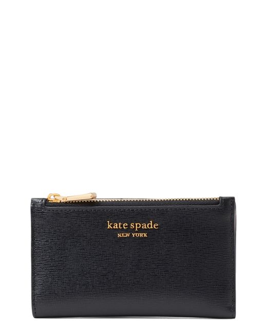 Kate Spade Small Slim Bifold Wallet in Black Lyst