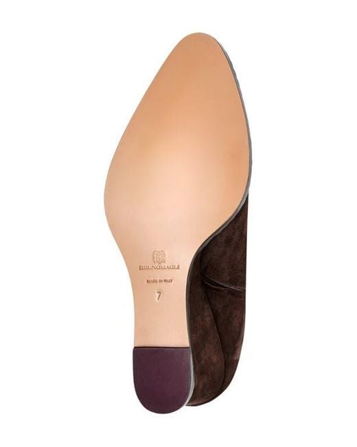 Bruno Magli Brown Opera Wedge Bootie