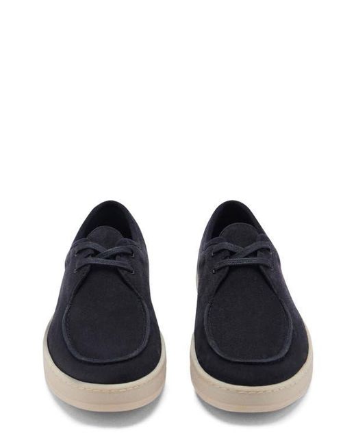 Mango Blue Suede Boat Shoe for men