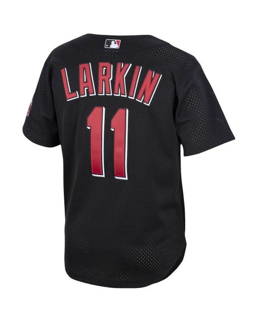 Big & Tall Men's Barry Larkin Cincinnati Reds Authentic Red