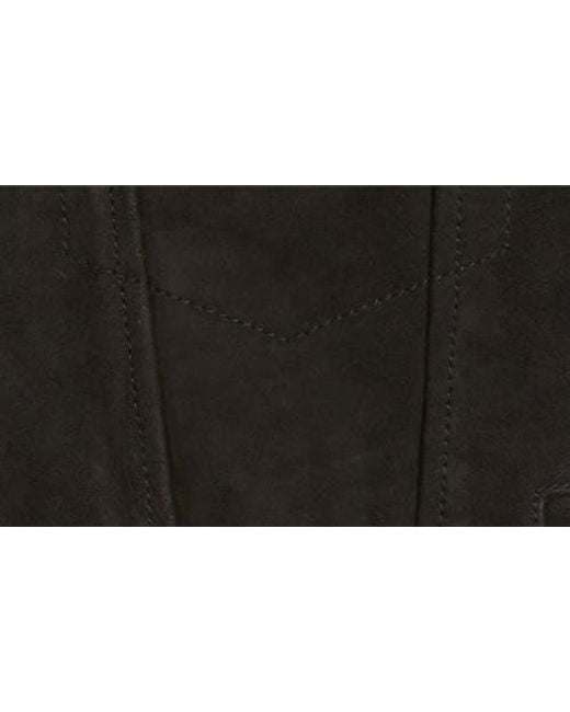 AG Jeans Black Dart Suede Trucker Jacket for men