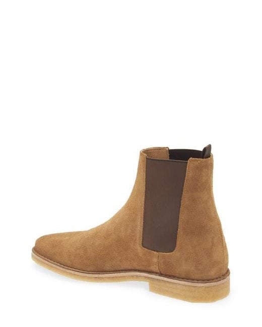 Boss Brown X Beckham Jareth Plain Toe Suede Chelsea Boot for men