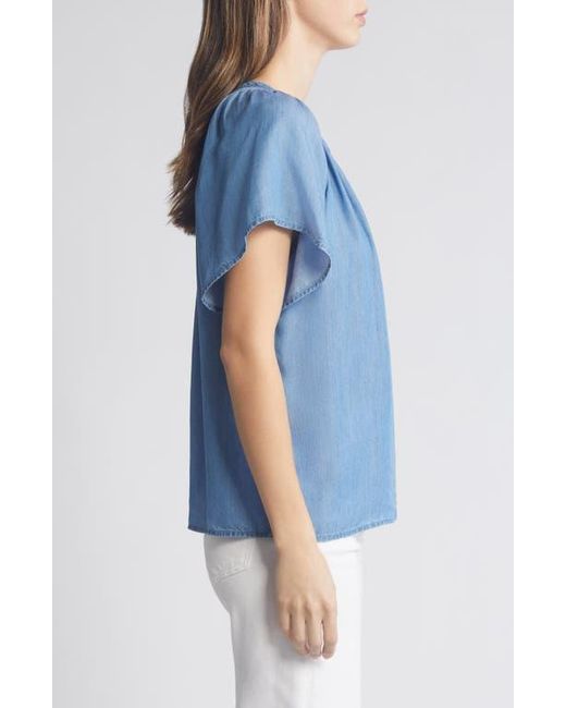 Beach Lunch Lounge Blue Lora Denim Top