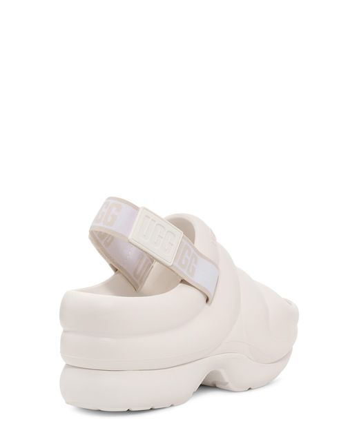 UGG ugg(r) Aww Yeah Slingback Platform Sandal in White | Lyst