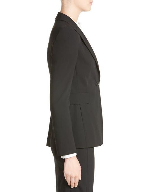 Akris Punto Black Long One-Button Jacket