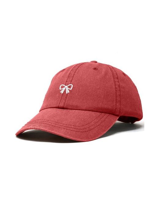 Alix Red Bow Dad Cap