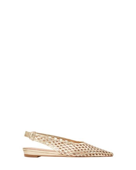 Andre Assous Natural Brielle Pointed Toe Slingback Flat