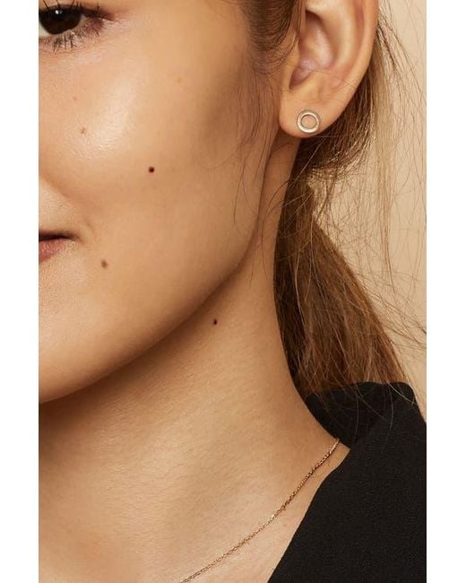 Oradina Multicolor 14K Full Circle Studs