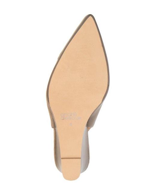 Andre Assous Brown Laina Slingback Wedge Pump