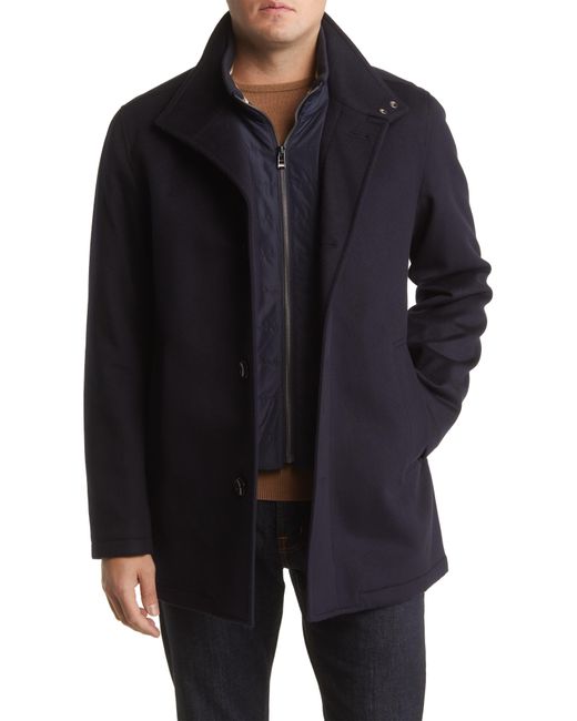 BOSS by HUGO BOSS Coxtan Virgin Wool & Cashmere Coat in Black for Men ...