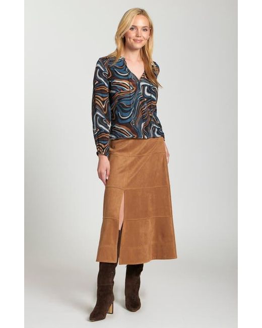 Apny Blue Printed Top