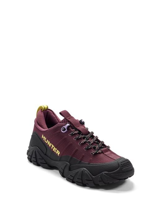 Hunter Purple Sara Waterproof Sneaker