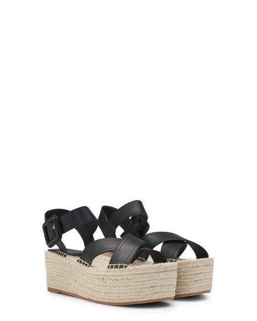Boss Black Machica Espadrille Ankle Strap Platform Wedge Sandal