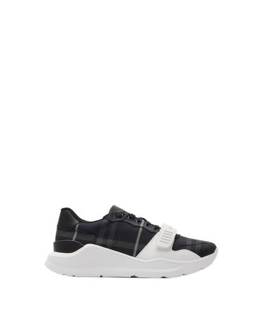 Burberry Black Check Sneakers for men