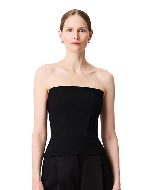 Another Tomorrow Black Architectural Bustier