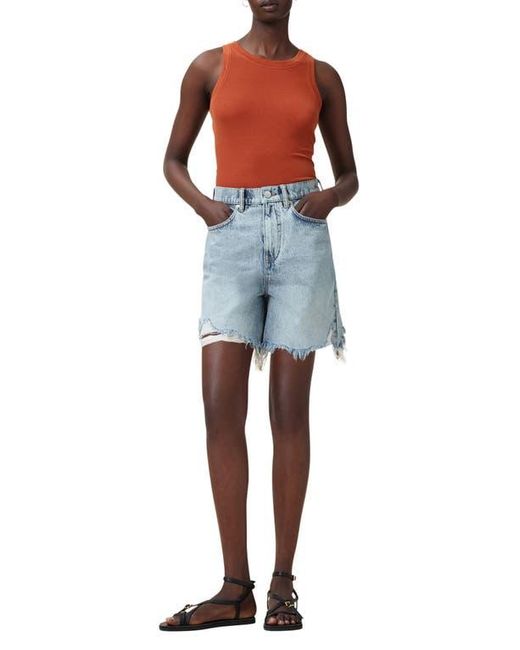 AllSaints Blue Rina Rib Tank