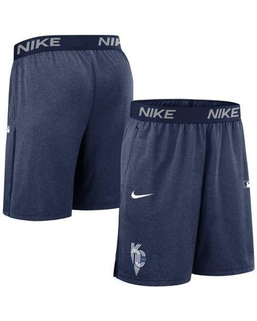 Nike Blue Kansas City Royals Authentic Collection City Connect Performance Knit Shorts for men