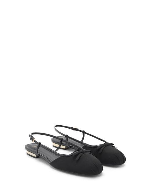 Mango White Slingback Ballet Flat