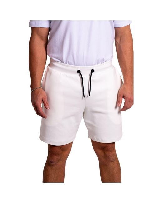 Maceoo White Solidpocket 76 Drawstring Shorts S for men