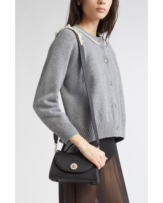 【Simone Rocha】バレンタイン レザーショルダーバッグ Simone Rocha Pochette Valentine Leather Crossbody Bag in