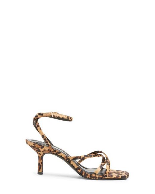 Open Edit White Remington Ankle Strap Sandal