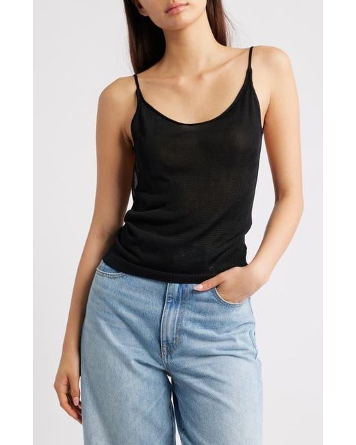 EMILY DAWN LONG Black Kipling Backless Viscose Tank
