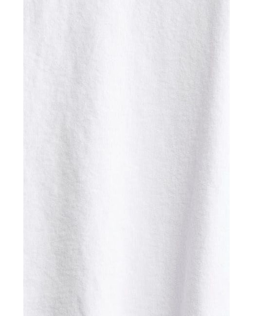 Sporty & Rich White Ny 94 Long Sleeve Cotton T-Shirt
