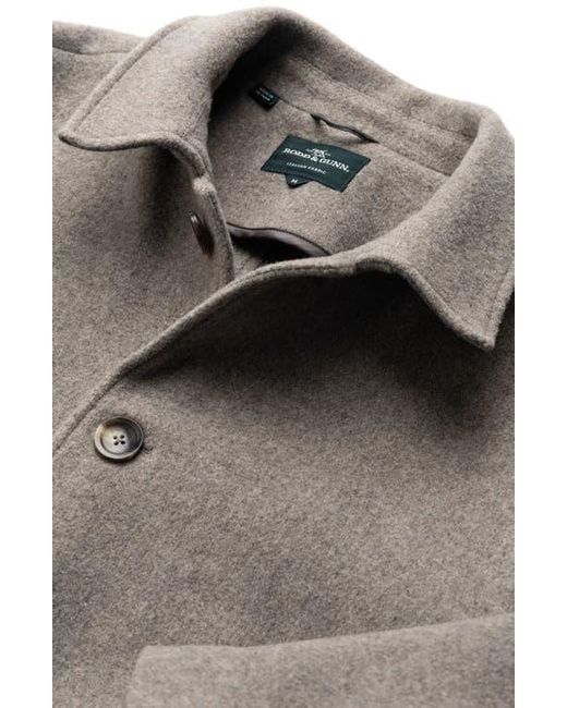 Rodd & Gunn Brown Fitchett Wool Blend Coat for men