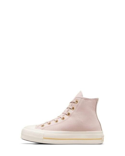 Converse White Chuck Taylor All Star Lift High Top Platform Sneaker